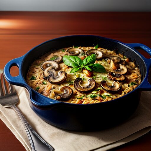 Orzo-Mushroom Casserole